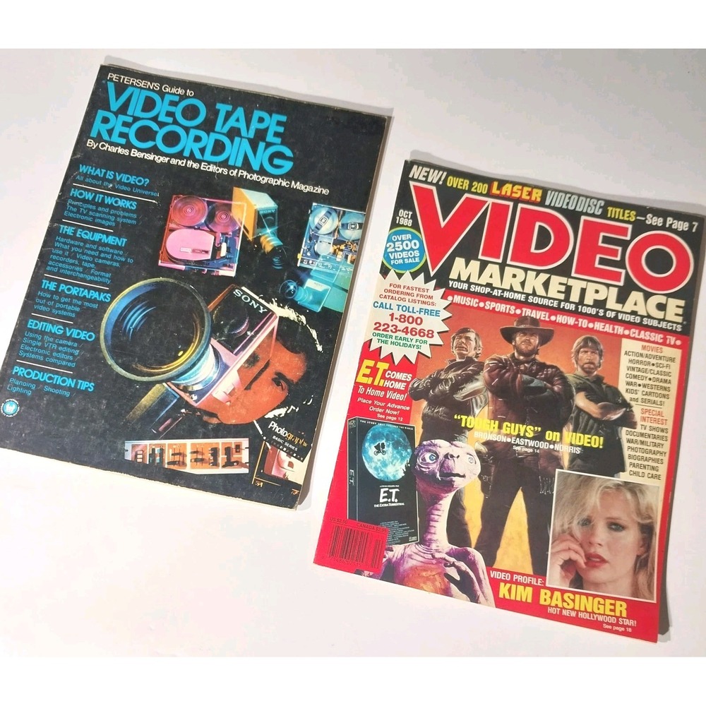 Vintage Video Marketplace Magazine Oct 1988 E.T. & Video Tape Recording Guide